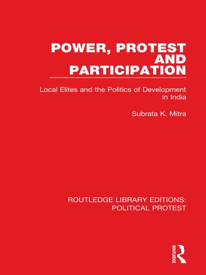 cover image of Power, Protest and Participation